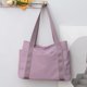 thumbnail image 4 of Bolsa de mamá de ocio para mujer, bolsa organizadora de pañales para recién nacido con múltiples bolsillos, color morado, 4 of 6