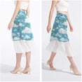 thumbnail image 4 of Cloud Stylish Chiffon Beach Skirts and Summer Dresses for Women scalloped Off Shoulder Maxi Dress Dress Beach Dresses for Women, 4 of 6