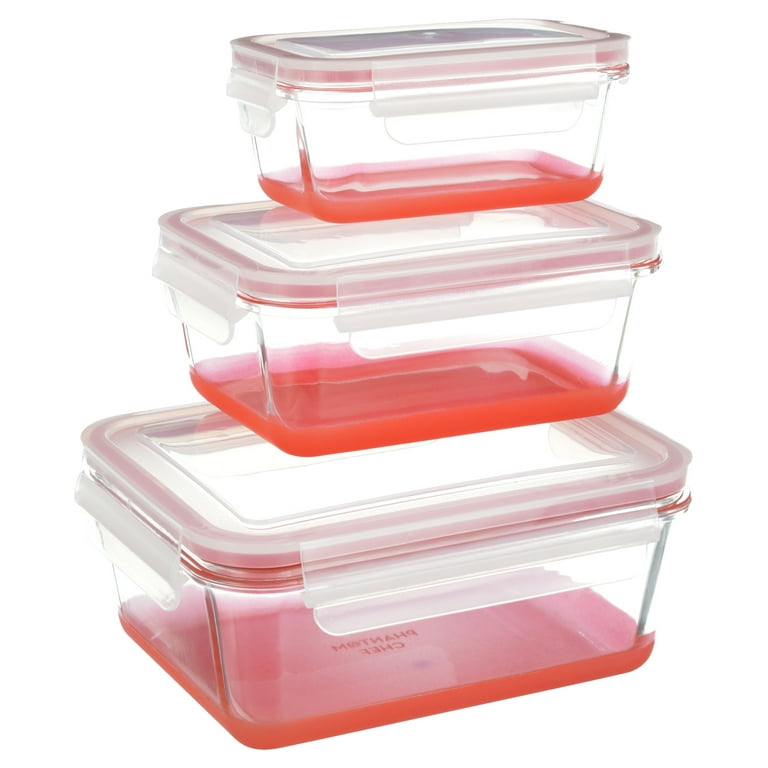 Phantom Chef Set of 3 Food Containers in Red | Lord & Taylor