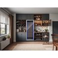 thumbnail image 6 of Large Built-in Single Door Red Wine Cooler 154 Bottles 110V/60HZ, for red and white wines; Single Zone Dual Temperature 3-18℃ (34-65℉) Black Case, Stainless Steel Glass Single Door, 6 of 6