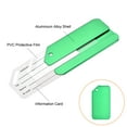 thumbnail image 5 of Uxcell 3.15"x1.65" Aluminium Luggage Tag Identifier Card Holder for Travel Green 5Pack, 5 of 6