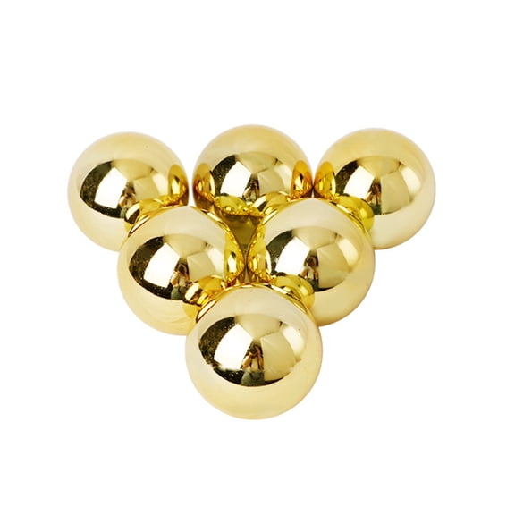 Gold Christmas Plating Ball Set Of 6 With 6Cm Size For Tree And Holiday Window Decor