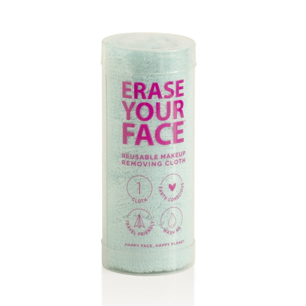 Erase Your Face Reusable Makeup Removing Cloth Blue 