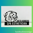 thumbnail image 3 of Handmadetneonsign Esthetician Metal Nameplate, Spa Esthetician Therapist Desk Nameplate, Desk Name Plate Decor 47289, 3 of 4
