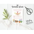 thumbnail image 3 of Darling Souvenir White Birthday Invitation Card 28 Pcs Fill or Write In Blank Invites Printable Party Supplies 5 x 7 Inches, 3 of 5