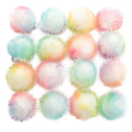 

16pcs Simulation Plush Ball Eco-friendly Plush Ball Artificial Plush Ball for DIY Hat Clothes (16pcsd Ball Combinations 21- Bott