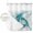 Blue, variant on No Hook White Teal Marble Shower Curtain with Snap in Liner Set, Modern Abstract Art Marble Fluid Waterproof Fabric Bathroom Curtains with See Through Top Window, Hotel Style Stall 54 x 78 Inch