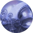 thumbnail image 1 of Ahgly Company Machine Washable Indoor Round Transitional Purple Mimosa Purple Area Rugs, 6' Round, 1 of 7