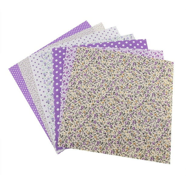 Tela de algodón surtida DIY, 7 Uds. Tela de algodón de 50*50cm tela de algodón precortada ropa de cama precortada Suite innovación moderna