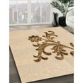 thumbnail image 3 of Ahgly Company Machine Washable Indoor Square Transitional Bronze Brown Area Rugs, 4' Square, 3 of 7