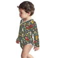 thumbnail image 3 of Xecao Cute Animal Forest Print Baby unisex-baby Cotton Long-sleeve Bodysuits-3 Months, 3 of 6