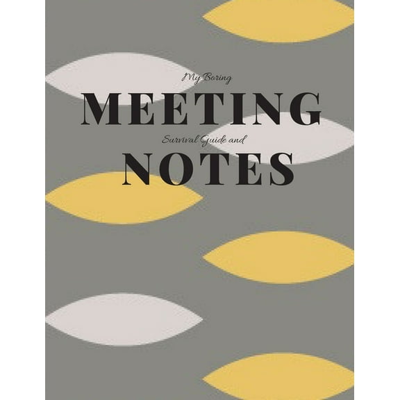 My Boring Meeting Survival Guide and Notes: 8.5x11 Meeting Notebook and Puzzle Book, (Paperback)