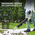 thumbnail image 6 of Cordless Leaf Blower 620MPH Electric Blower with 2x4.0AH Battery and Charger CTV Speeds Powerful Blowers for Lawn Care,Patio,Garden & Debris Clearing, 6 of 7