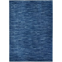 Pemberly Row 4' x 6' Navy Blue Fabric Outdoor Area Rug (4' x 6')