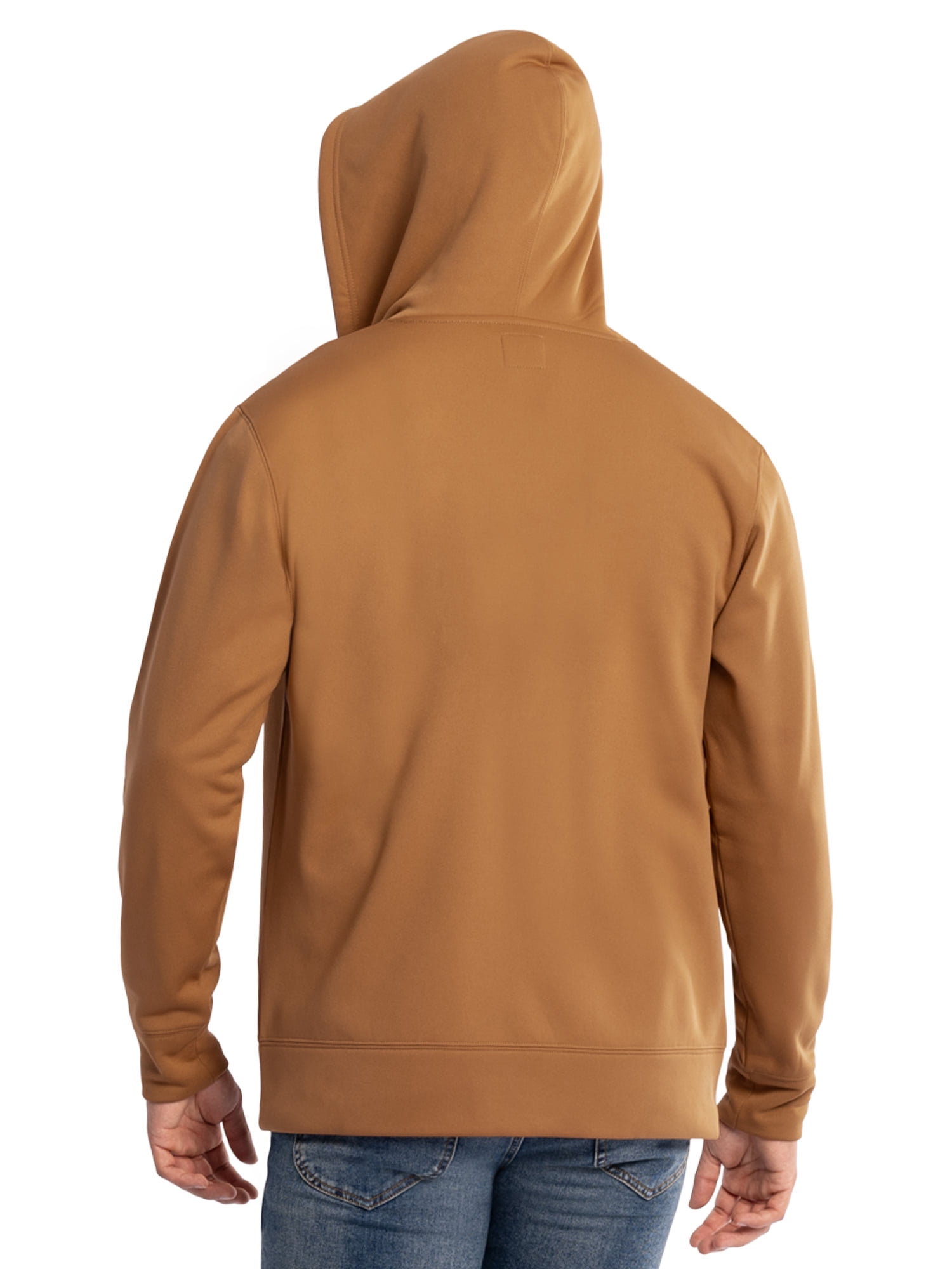 Wrangler Workwear Men's Full Zip Performance Fleece Hooded Work Jacket, Size S-5XL
