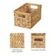 thumbnail image 3 of StorageWorks Cesta de mimbre, cestas para organizar, cesta de almacenamiento con asas integradas, estantes de jacinto de agua (paquete mediano de 2, jacinto natural), 3 of 5