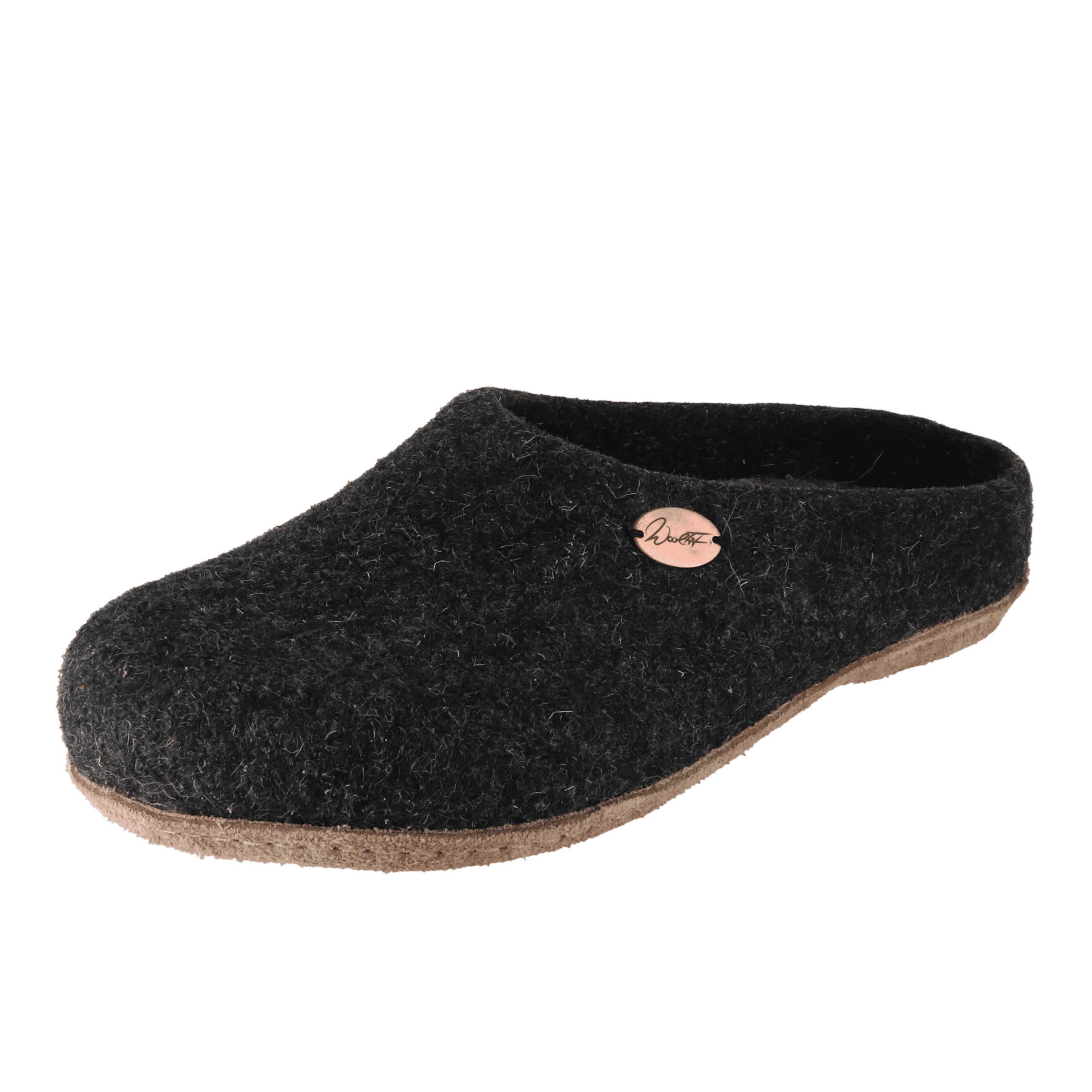 WoolFit Classic Slim HandFelt Wool Slippers with Leather Sole