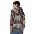 thumbnail image 4 of Honeii Vintage Collage Girl Butterfly Print Hoodies for Men, Pullover & Full Zip, Breathable Zip up Hoodie, Sweatshirt-Small, 4 of 5