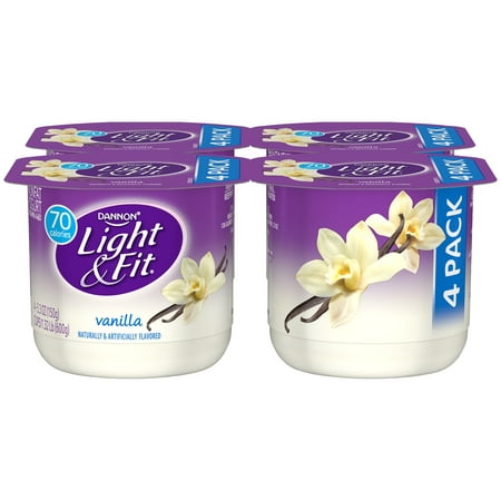 Dannon® Light & Fit® Blended Nonfat Yogurt Vanilla 5.3oz 4 pack