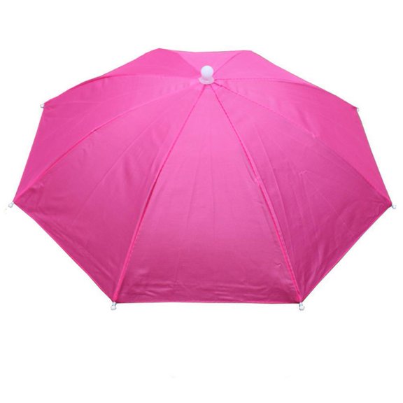 Umbrella Cap, 22 Inch Fishing Umbrella Cap, Hands Free, UV Protection Umbrella Cap Adjustable Headgear, Suitable for Fishing, Golf, Camping, Beach, Gardening, Umbrella Outdoors