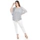 thumbnail image 5 of Blusa con diseño de encaje Roman Fashion /Tallas Extras, 241 (Gris) gris 38, 5 of 6