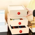 thumbnail image 4 of Desk Organizer with Drawers, Desktop Stackable Storage Box 7.8"x7.3"x2.9" Plastic Drawer Storage Organizer for Home Office, 4 of 6
