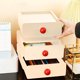 thumbnail image 4 of Drawer Organizer Box with Stackable Design for Desk, Underwear, Socks, Stationery, Makeup Storage – Cute Colorful Knobs, Durable Plastic, Workspace Solution, 4 of 6
