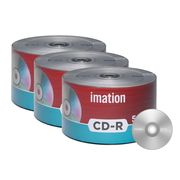 150 Pack Imation CD-R 52X 700MB/80Min Branded Logo Blank Media Recordable Data Disc