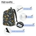 thumbnail image 4 of Yiaed Flowers Butterfly Print Backpack, Premium Laptop Backpack, Travel Backpack for Women, Lightweight Backpacks, Comfortable Back Pack-Small, 4 of 7