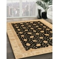 thumbnail image 3 of Ahgly Company Machine Washable Indoor Rectangle Abstract Bakers Brown Area Rugs, 2' x 3', 3 of 7