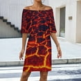 thumbnail image 2 of Active Lava Women's Off The Shoulder Ruffles Summer Wedding Guest Loose Casual Party Beach Dress, 2 of 9