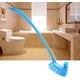 thumbnail image 4 of Escobilla De Inodoro Escobilla De Inodoro Plástico Portátil Mango Largo Baño Inodoro Fregadero Cepillo De Limpieza De Doble Cara (1 Pieza, Azul) -z, 4 of 5