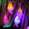 thumbnail image 3 of Fnochy 20 LED Halloween String Lights, Battery Operated Ghost String Lights, Purple Indoor Halloween Lights for Outdoor Party Porch Fireplace Halloween Decorations Black of Friday Deals 2024, 3 of 4