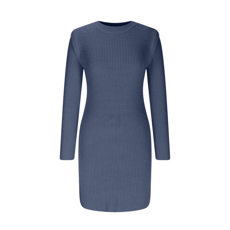 kallan knit dress - black Black Knit Dress Long Sleeve main image 0