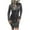 Grey, variant on Gspmoly Women'S Casual Dresses, Women'S Color Hooded Guard Dress Black Wrap Hip Dress Long Sleeve Dress Work Dresses for Women Clearance Items