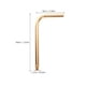 thumbnail image 2 of OUNONA Tubo Curvado Dorado En Hierro Para De Pared Con Moderno Y Fácil Montaje, 2 of 7