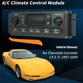 thumbnail image 2 of Módulo de control del clima del calentador de aire acondicionado Unique Bargains para Chevrolet Corvette C5 5.7L 1997-2004 Panel de control HVAC No.16256018/09352181/16254311, 2 of 7