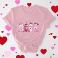 thumbnail image 1 of Vmvidoty T-Shirt à Manches Courtes Imprimé Floral de la Saint-Valentin pour Femmes - Blouse Col Rond Romantique, 1 of 6