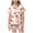 Beige, variant on Pajama Sets Girl 2Pc Bow Knot Lipstick Fruit Turn Down Collar Elastic Waist Pj Set Sleepwear Outfit