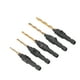 thumbnail image 4 of Bit 5 Piezas Broca Avellanadora 1/4 Pulgadas Vástago Hexagonal HSS Juego De Herramientas De Perforación Para Carpintería, 4 of 7