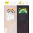 Glow in Dark Rainbow Wall Plate Stickers for Bedroom Decor Night Light ...