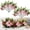 10 Pcs, variant on Christmas Poinsettia Planter Inserts, Artificial Red Poinsettia Flowers for Holiday Porch & Home Decor