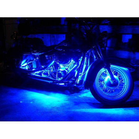 Lot of 8 12" Flexible Waterproof 12 volt Blue LED Strip Lights for RVs