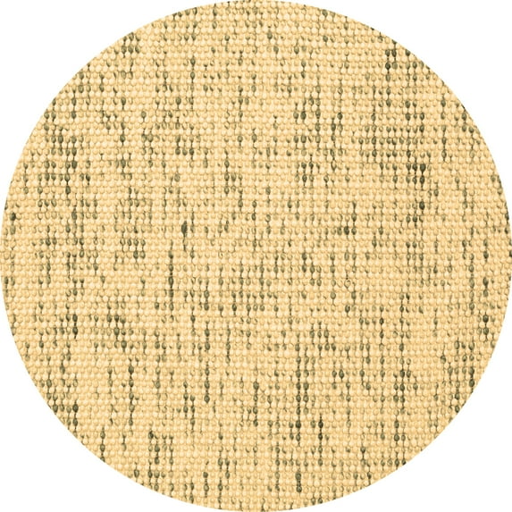 Ahgly Company Indoor Round Abstract Brown Contemporary Area Rugs, 8' Round