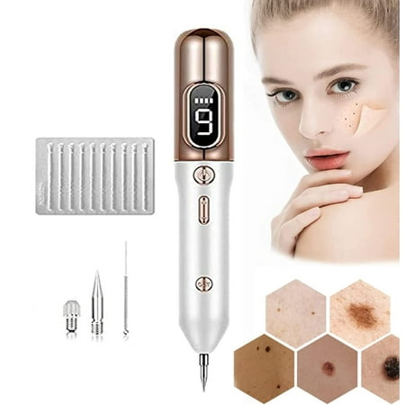 

HRENWIVY Portable Tag Removal Skin with 9 Modes Adjustment USB Charging Electric Skin Care Removal Set(Gold)