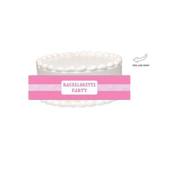 Bachelorette Party Edible Cake Side Photo Image Decoration