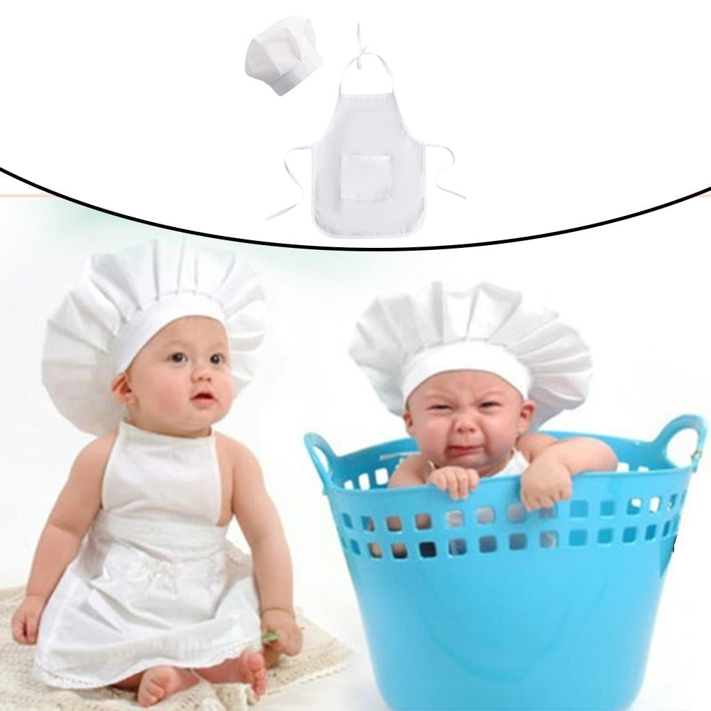 Baby Newborn Chef Apron Set Photography for Infant Age 1 2 Baking Costume Dress Boy Small Walmart