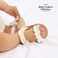 thumbnail image 3 of Usaibhir Infant Baby Girls Summer Sandals Premium Non Slip Rubber Soft Sole Breathable Toddler First Walker Outdoor Beach Shoes 0-18M, 3 of 9