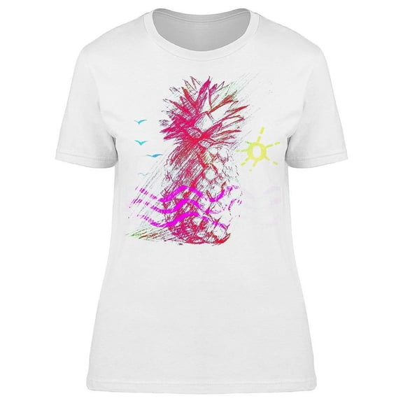 Pineapple In Light Colors T-Shirt Women -Image by Shutterstock, Female Small