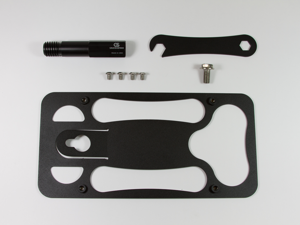 Made of Stainless Steel /& Aluminum No Drilling | 2014-2018 Made in USA Installs in Seconds F34 CravenSpeed The Platypus License Plate Mount for BMW 3 Series GT